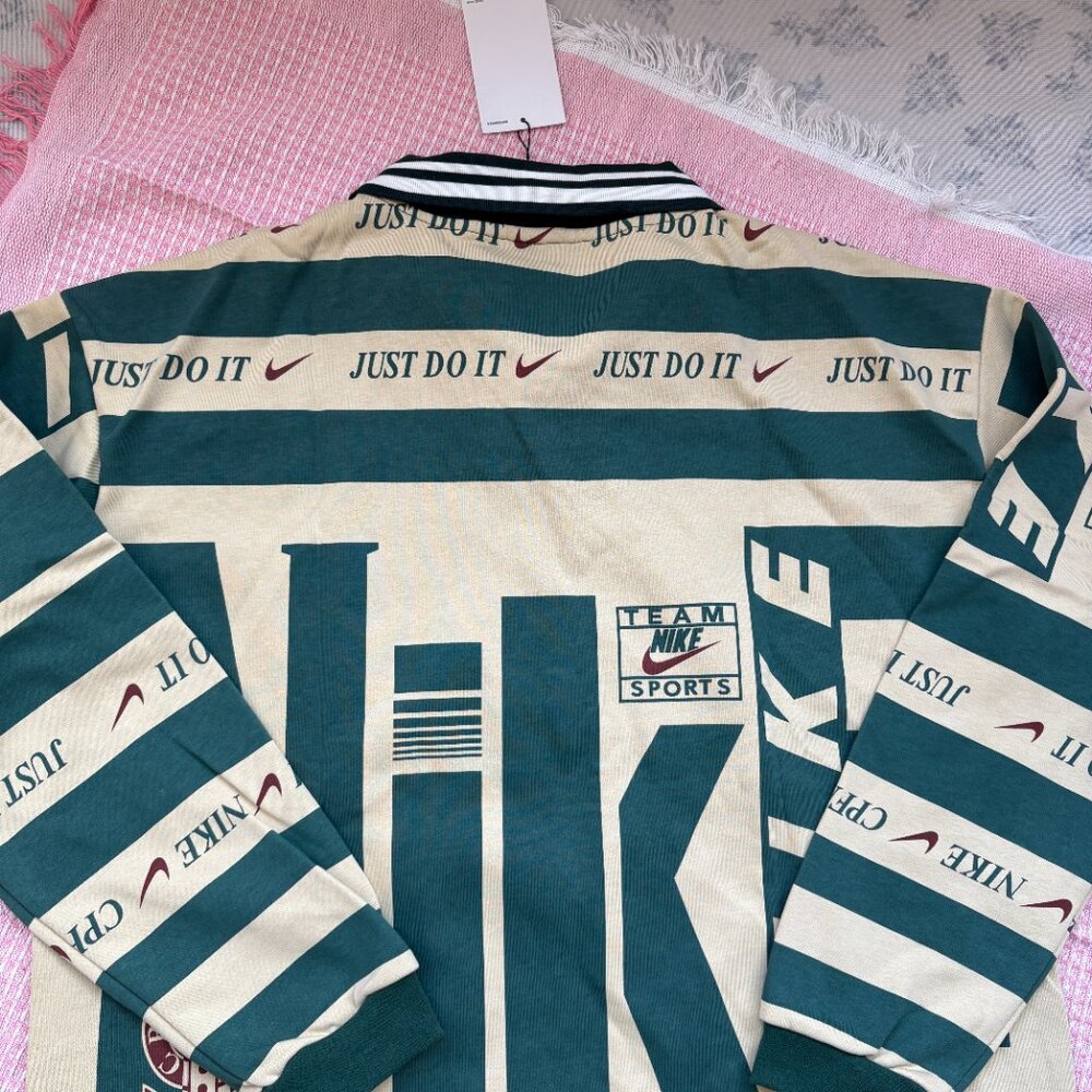 Nike X Cactus Plant Flea Market Green Long-Sleeved Polo Shirt - Picture 7 of 7